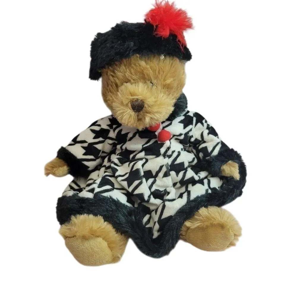 Bear with houndstooth plaid outfit 13